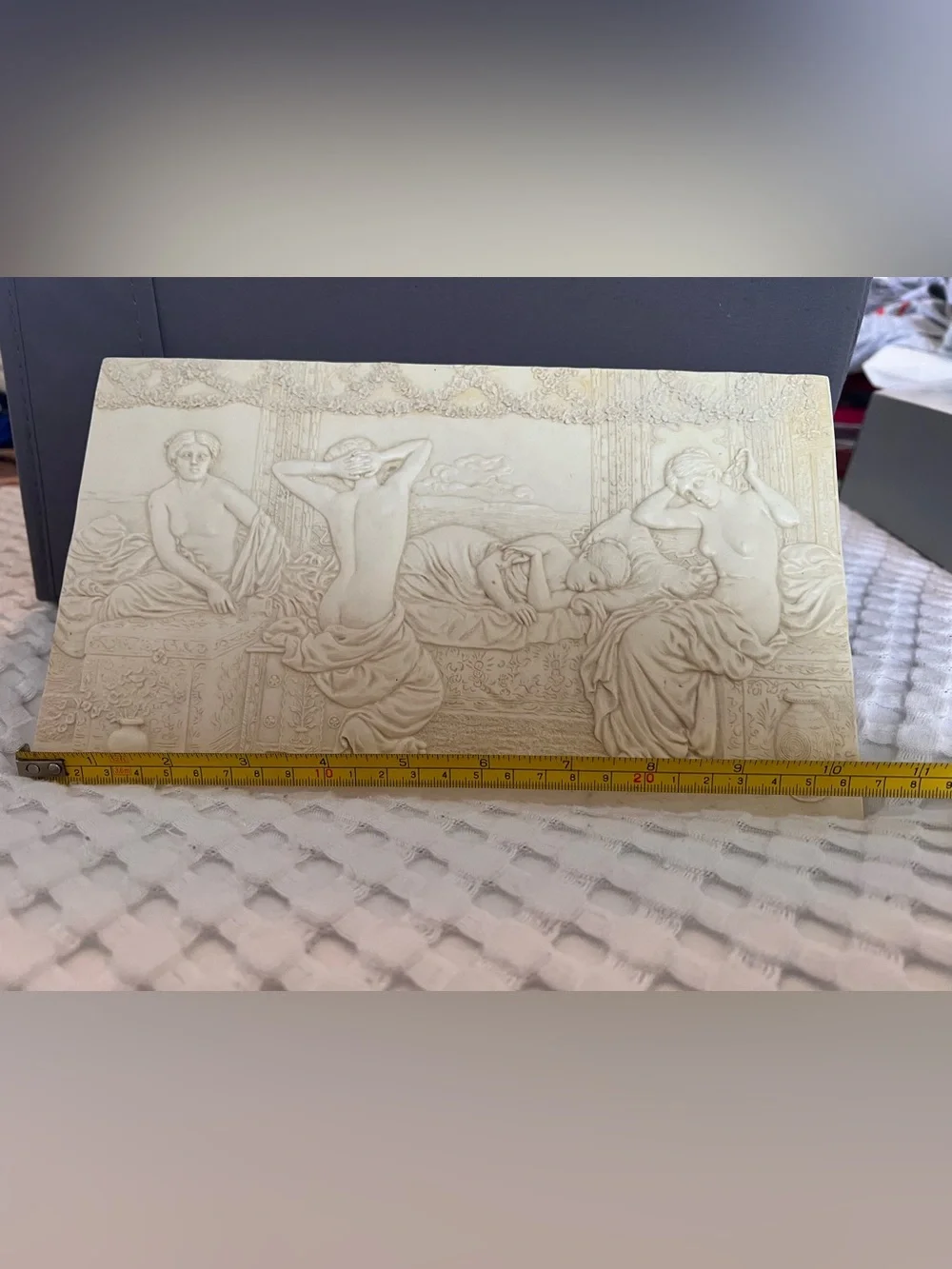 Classic Ivory Relief Wall Plaque - Home Wall Decor
